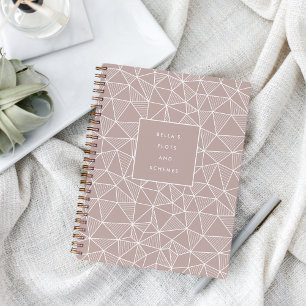 Cuaderno Patrón geométrico de parcelas y esquemas personali