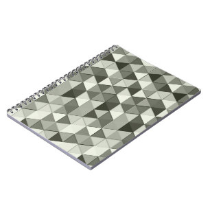 Cuaderno Patrón geométrico de triángulos de escala de gr