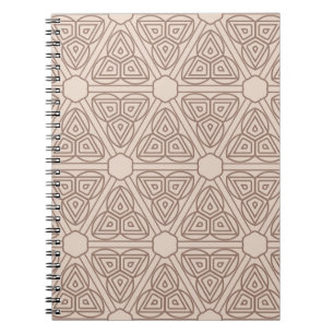 Cuaderno patrón geométrico decorativo sin soldadura. ilustr