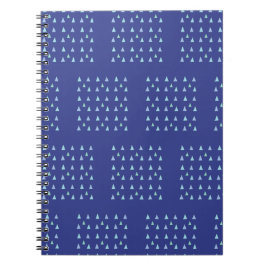 Cuaderno Patrón geométrico del triángulo azul