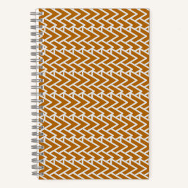 Cuaderno Patrón geométrico dorado cálido moderno