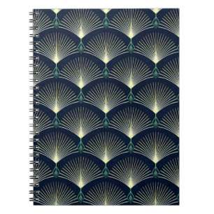 Cuaderno Patrón geométrico elegante e incomparable. Art Dec