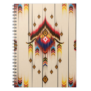 Cuaderno Patrón geométrico étnico abstracto, geométrico