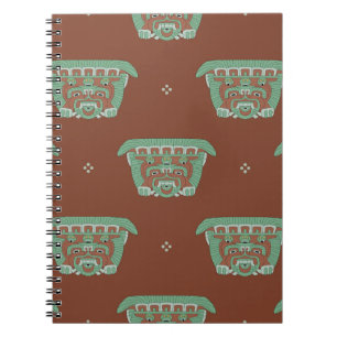 Cuaderno Patrón geométrico impecable con motivos tribales.