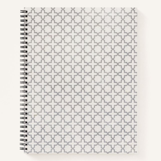 Cuaderno Patrón geométrico islámico beige (Anverso)