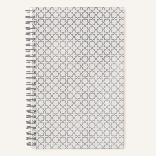 Cuaderno Patrón geométrico islámico beige (Anverso)