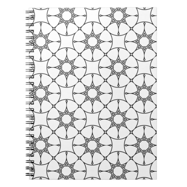 Cuaderno Patrón geométrico islámico de diseño árabe (Frente)