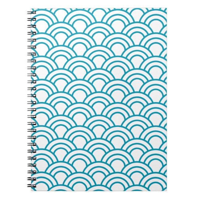 Cuaderno Patrón geométrico japonés moderno (Frente)