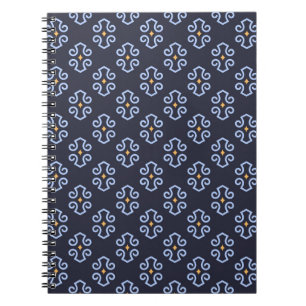 Cuaderno Patrón Geométrico Masculino Moderno, Abstracto.