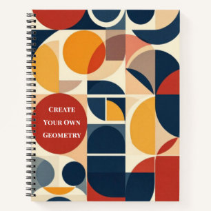 Cuaderno Patrón geométrico moderno Bauhaus