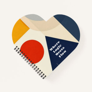 Cuaderno Patrón geométrico moderno Bauhaus