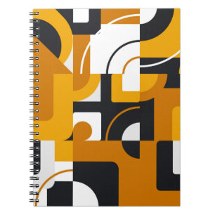 Cuaderno patrón geométrico moderno continuo