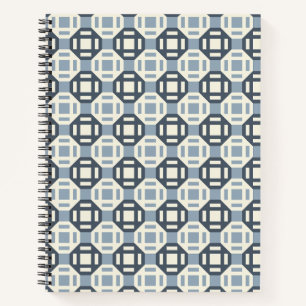 Cuaderno Patrón geométrico moderno inspirado en colchas