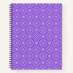 Cuaderno Patrón geométrico morado sin fisuras