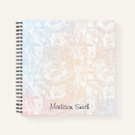 Cuaderno Patrón geométrico personalizado
