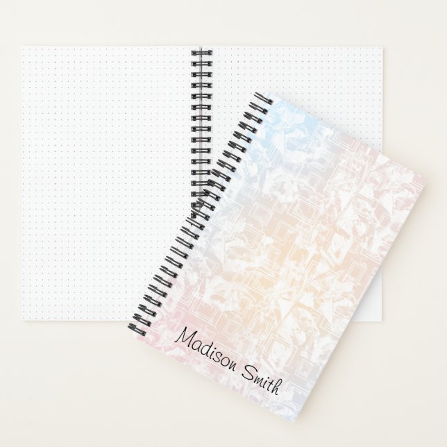 Cuaderno Patrón geométrico personalizado (Interior)