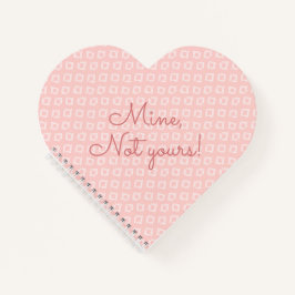 Cuaderno Patrón geométrico rosado divertido