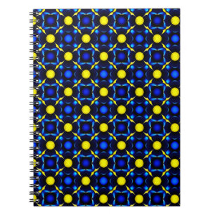 Cuaderno Patrón geométrico simétrico abstracto