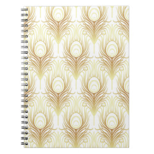 Cuaderno Patrón geométrico sin costuras de estilo Art Deco 