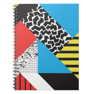 Cuaderno Patrón geométrico sin fisuras en estílico abstr