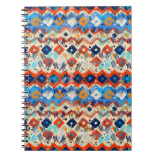 Cuaderno Patrón geométrico sin foco en la etnia