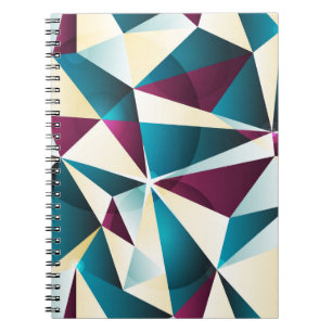 Cuaderno Patrón geométrico sin foco. Ilustracion vintage i