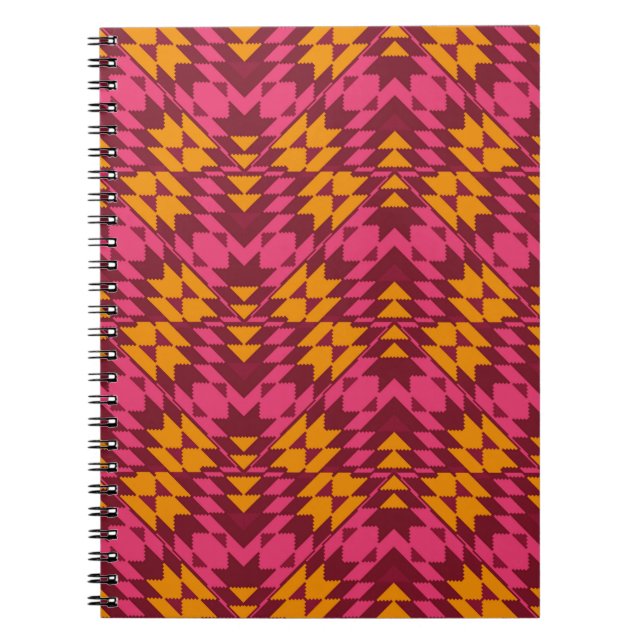 Cuaderno Patrón geométrico sin soldadura (Frente)