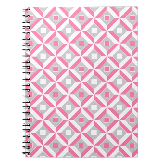 Cuaderno Patrón geométrico sin soldadura (Frente)