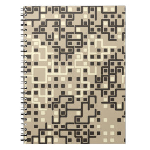 Cuaderno Patrón geométrico sin soldadura con elementos de c