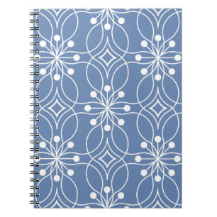 Cuaderno Patrón geométrico sin soldadura con líneas ondulad