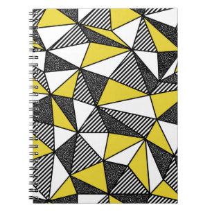 Cuaderno Patrón geométrico sin soldadura en estilo retro