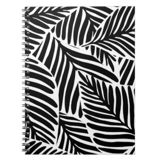 Cuaderno Patrón geométrico sin soldadura monocromo de jungl