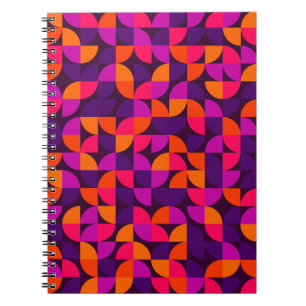 Cuaderno Patrón geométrico sin soldadura. Vinato vintage ab