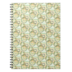 Cuaderno Patrón geométrico verde