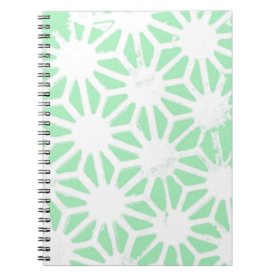 Cuaderno Patrón geométrico verde