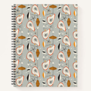 Cuaderno Patrón geométrico Verde azulado y azul