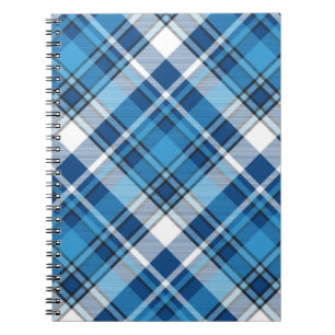 Cuaderno Patrón Geométrico Vintage Azul trendy