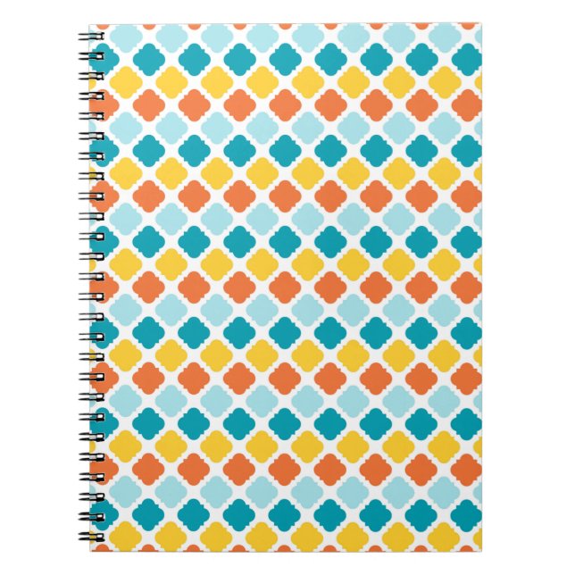 Cuaderno Patrón Geométrico Vintage Estilo moderno (Frente)