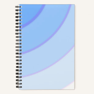 Cuaderno Patrón giratorio azul oscuro pastel