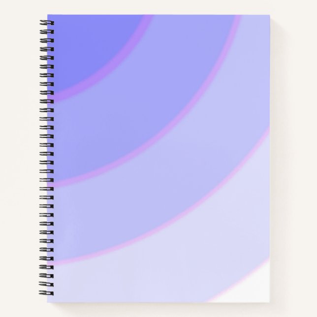 Cuaderno Patrón giratorio pastel oscuro Lilac y púrpura (Anverso)