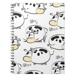 Cuaderno Patrón gracioso con animales infantiles. Clip de c