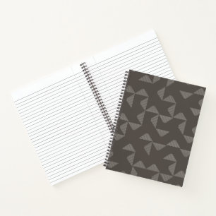 Cuaderno Patrón gráfico geométrico simple, moderno y de mod