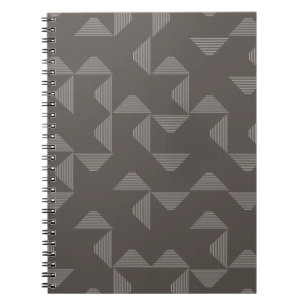 Cuaderno Patrón gráfico geométrico simple, moderno y de mod