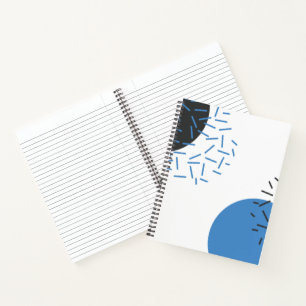 Cuaderno Patrón gráfico moderno, simple, fresco, abstracto
