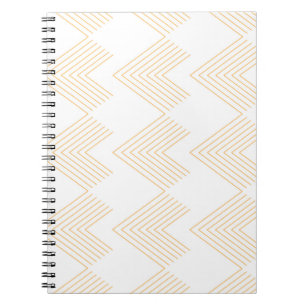 Cuaderno Patrón gráfico simple y moderno de flecha de chevr