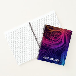 Cuaderno Patrón Guay de 60 círculos de vibración y Swirls
