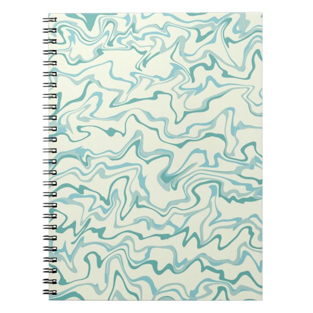 Cuaderno Patrón Hippie 70 de Boho de Bañón líquido de mármo (Frente)
