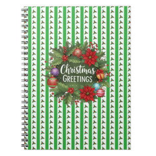 Cuaderno Patrón Holly de navidades con corona