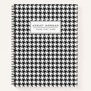 Cuaderno Patrón Houndstap negro y blanco