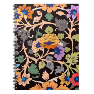 Cuaderno patrón impecable. adorno floral islámico clásico.